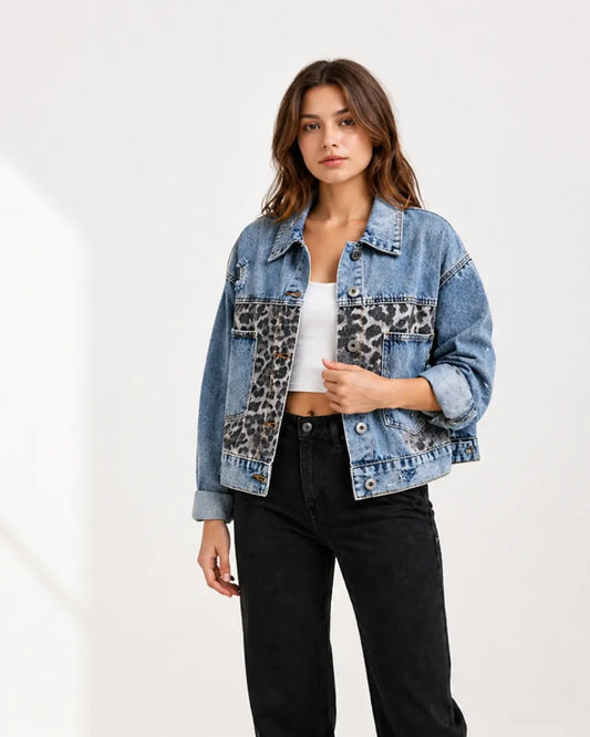 Leopard Patch Jacket by Erick Anders